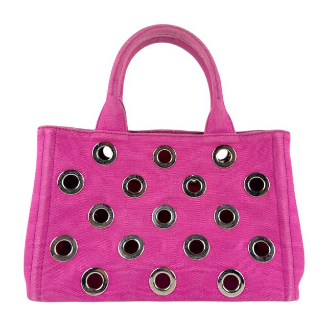 PRADA プラダ カナパ ハンドバッグ ショルダーバッグ ピンク 14061 レディース【中古】 z7715