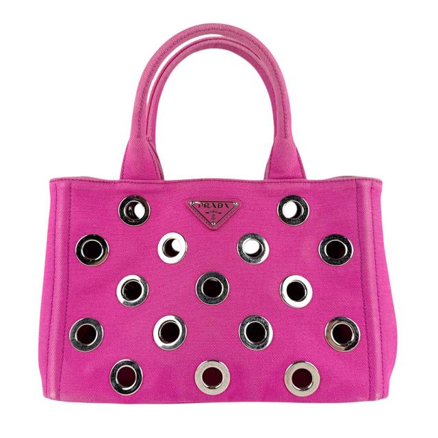 PRADA プラダ カナパ ハンドバッグ ショルダーバッグ ピンク 14061 レディース【中古】 z7715 PRADA プラダ カナパ ハンドバッグ ショルダーバッグ ピンク 14061
