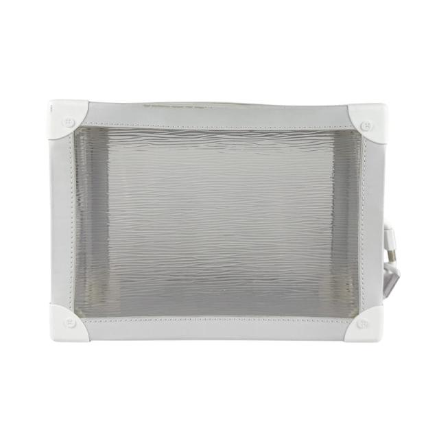 LOUIS VUITTON ルイ ヴィトン ソフトトランク エピ プラージュ M55602 ショルダーバッグ ホワイト×クリア 14056【中古】 z7744