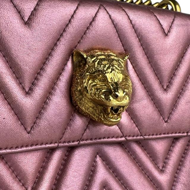 GUCCI グッチ 432581 ショルダーバッグ メタリックピンク 14061