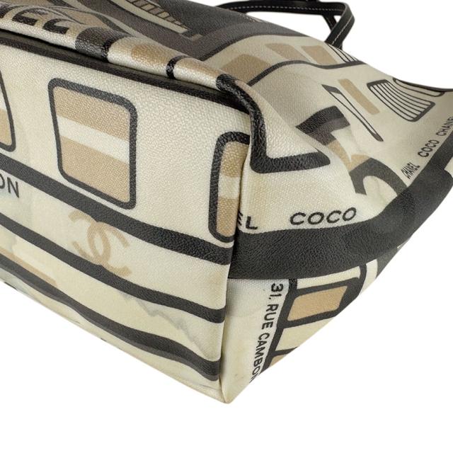 CHANEL シャネル セントラルステーション トートバッグ ベージュ/ブラック 14059 レディース【中古】 z7768 CHANEL シャネル セントラルステーション トートバッグ ベージュ