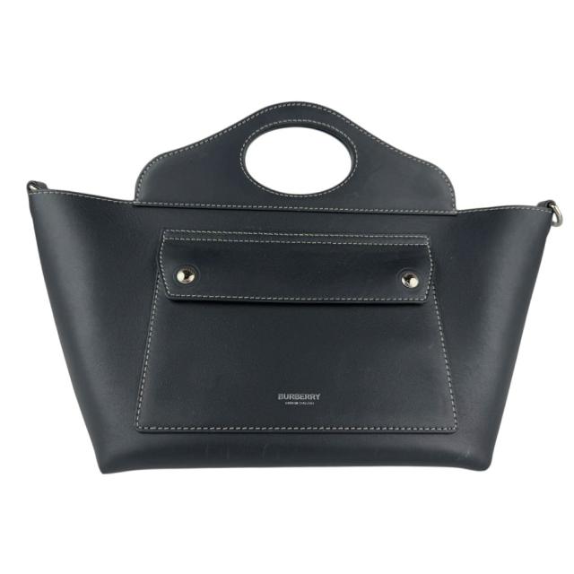 BURBERRY バーバリー ハンドバッグ ショルダーバッグ ブラック 14054 レディース【中古】 z7818