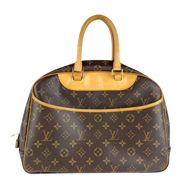 LOUIS VUITTON ルイ ヴィトン ドーヴィル M47270 ハンドバッグ ブラウン 14057 ユニセックス【中古】 z7843