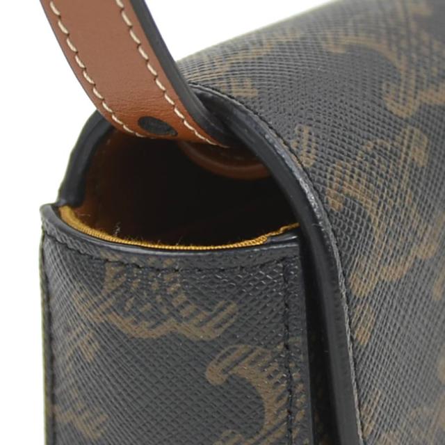 CELINE セリーヌ トリオンフ ミニ クロード ショルダーバッグ ブラウン