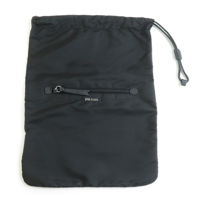 PRADA プラダ ポーチ 巾着ポーチ ブラック 14054 ユニセックス【中古】 56482a