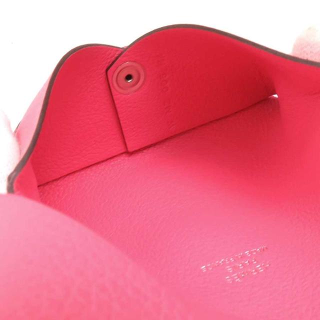 HERMES エルメス カルヴィ カードケース ローズアザレ 14061 ユニ