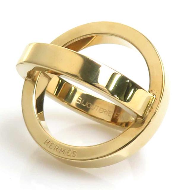 HERMES エルメス BIJOUTERIE FANTAISIE スカーフリング ゴールド 14068 レディース【中古】 e61166a