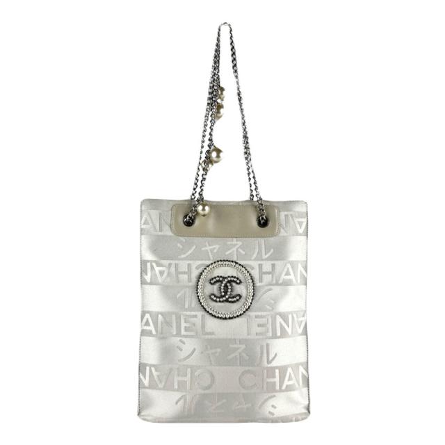 CHANEL シャネル 銀座限定 ショルダーバッグ トートバッグ アイボリー 14056 レディース【中古】 z7924