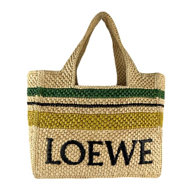 LOEWE ロエベ フォントトート ハンドバッグ ナチュラル 14059 レディース【中古】 z7930
