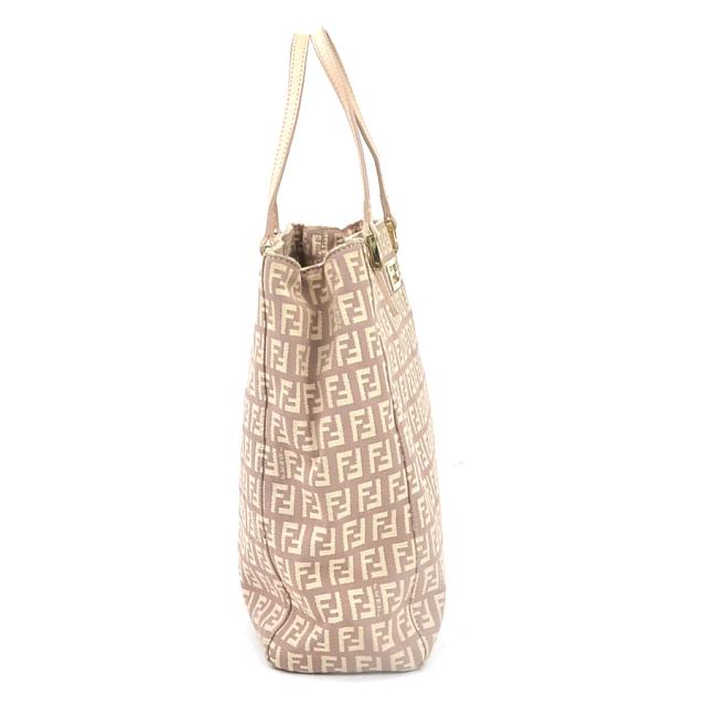 FENDI フェンディ ズッキーノ 2111.8BH133 ハンドバッグ ピンクベージュ 14059 レディース【中古】 e61173g
