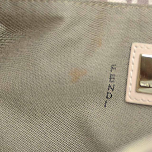 FENDI フェンディ ズッキーノ 2111.8BH133 ハンドバッグ ピンクベージュ 14059 レディース【中古】 e61173g