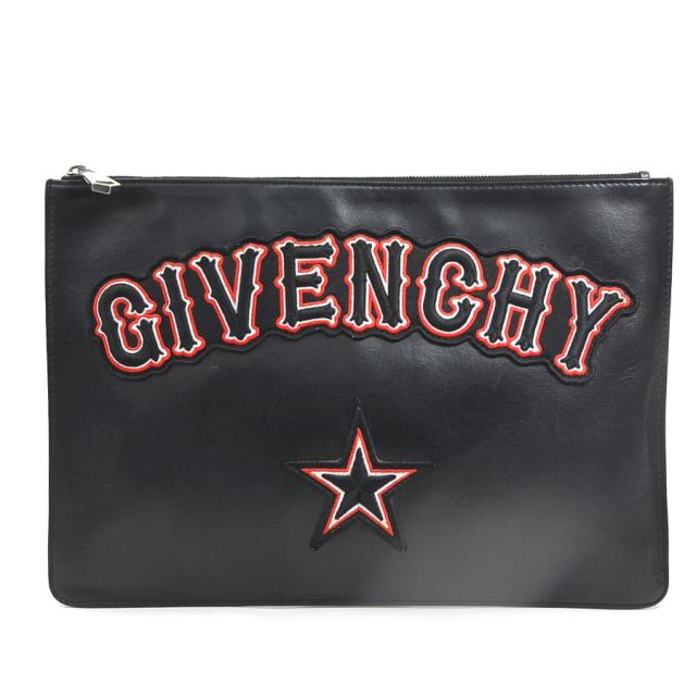 GIVENCHY ジバンシィ クラッチバッグ ブラック 14054 メンズ【中古】 r10904a