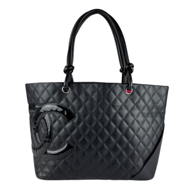 CHANEL シャネル カンボンライン ショルダーバッグ ブラック 14054 レディース【中古】 z7898