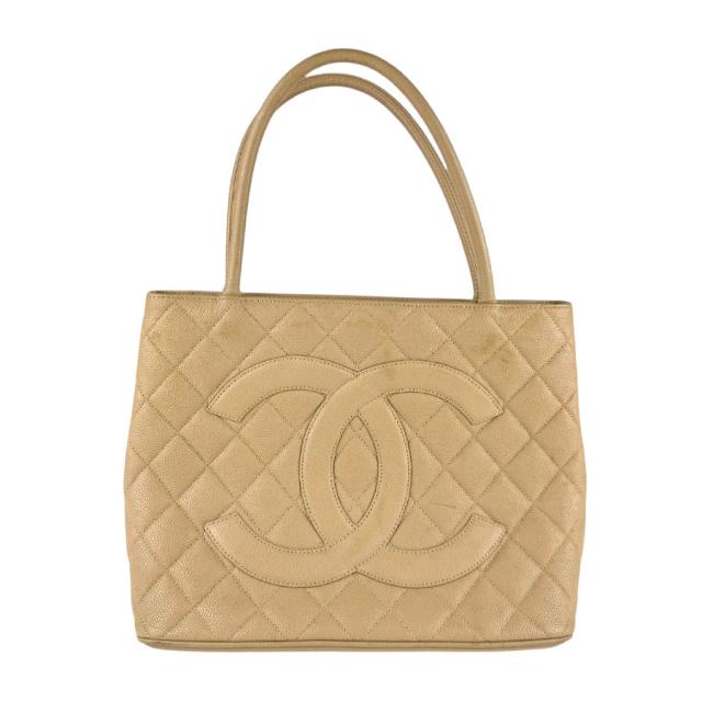 CHANEL シャネル 復刻トート ショルダーバッグ ベージュ 14059 レディース【中古】 z7907