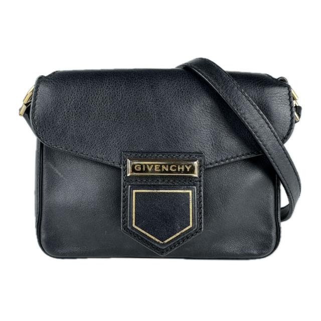 GIVENCHY ジバンシィ 斜め掛けショルダーバッグ ブラック 14054 レディース【中古】 z7873