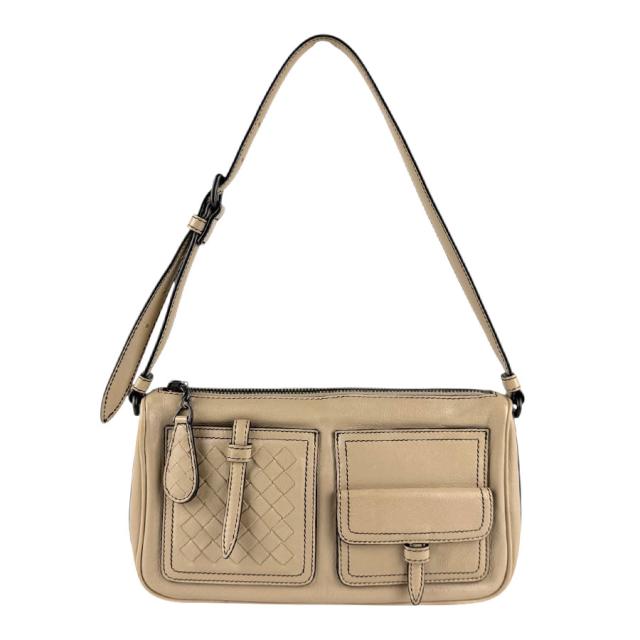 BOTTEGAVENETA ボッテガヴェネタ ショルダーバッグ ベージュ 14059 レディース【中古】 z7995