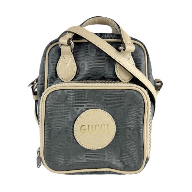 GUCCI グッチ オフ ザ グリッド 625850 斜め掛けショルダーバッグ ハンドバッグ グレー/ベージュ 14055 メンズ【中古】 z7944