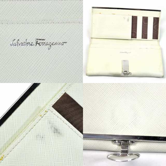 定番人気】【中古】Salvatore Ferragamo フェラガモ 長財布 レディース 