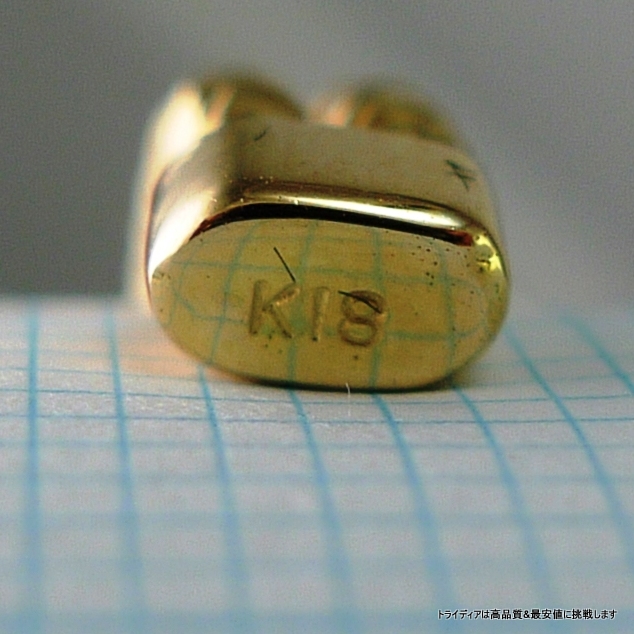 マリーナ バングル 18金 18k ゴールド k18 メンズ レディース プレゼント 幅4mm 13cm 4.7g_3
