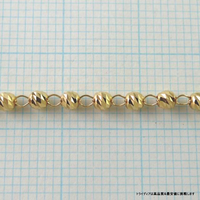 マリーナハーフ ブレスレット 18金 18k ゴールド k18 メンズ レディース プレゼント 幅2.5mm 18cm 1.7g 引輪_3