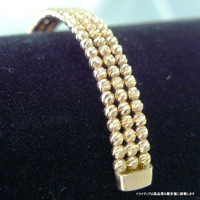 マリーナ バングル 18金 18k ピンクゴールド PG k18 メンズ レディース プレゼント 幅6mm 13cm 7.1g_3