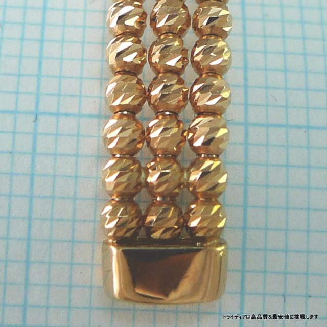 マリーナ バングル 18金 18k ピンクゴールド PG k18 メンズ レディース プレゼント 幅6mm 13cm 7.1g_4