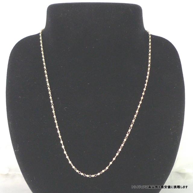 マリーナハーフ ネックレス 18金 18k ピンクゴールド PG ネックレスチェーン k18 メンズ レディース プレゼント 幅1.8mm 45cm 2.5g スライド