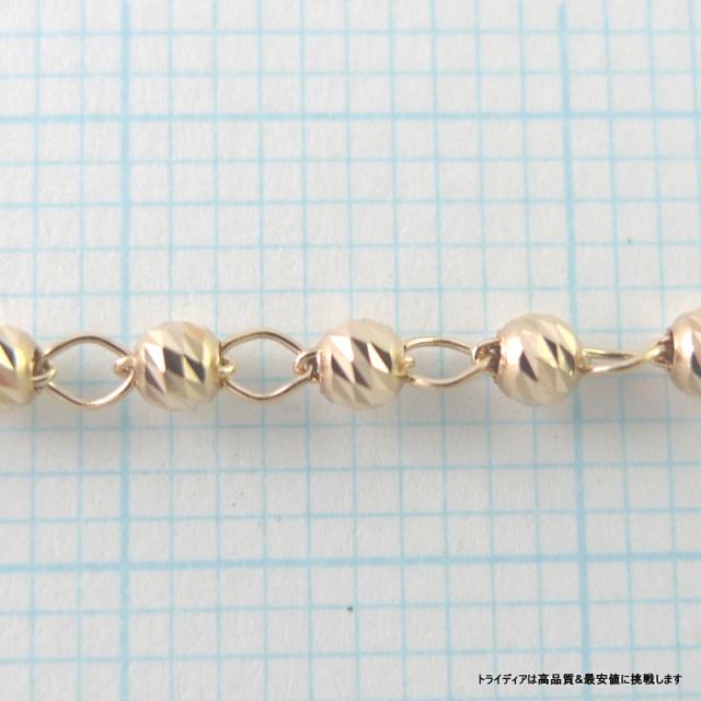 マリーナハーフ ネックレス 18金 18k ピンクゴールド PG ネックレスチェーン k18 メンズ レディース プレゼント 幅2mm 45cm 3.1g スライド_3
