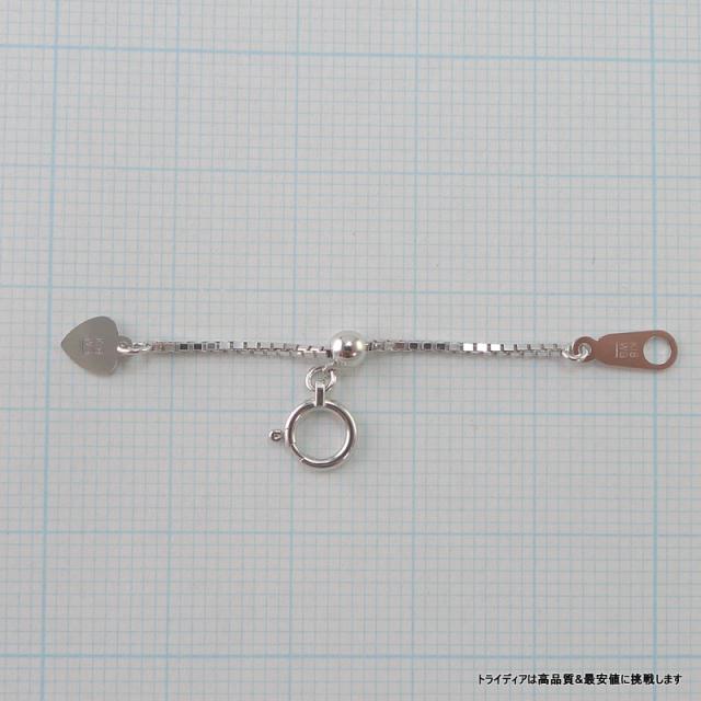 K18 WG アジャスター 延長 K18 ベネチアン チェーン 18金 18k 18k 幅1mm 5cm 0.5g スライド レディース メンズ_4