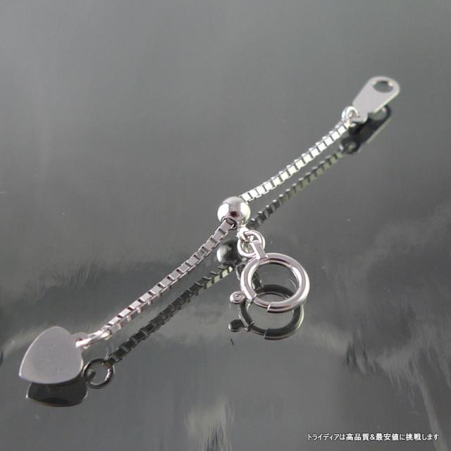 K18 WG アジャスター 延長 K18 ベネチアン チェーン 18金 18k 18k 幅1mm 5cm 0.5g スライド レディース メンズ_3