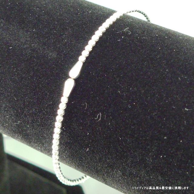 マリーナ バングル 18金 18k ホワイトゴールド WG k18 メンズ レディース プレゼント 幅2mm 18cm 3g_3