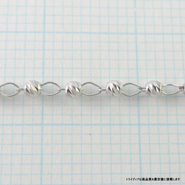 マリーナハーフ ネックレス 18金 18k ホワイトゴールド WG ネックレスチェーン k18 メンズ レディース プレゼント 幅1.8mm 45cm 2.7g スライド_3