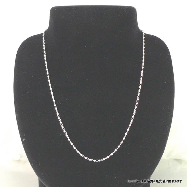 マリーナハーフ ネックレス 18金 18k ホワイトゴールド WG ネックレスチェーン k18 メンズ レディース プレゼント 幅1.8mm 45cm 2.7g スライド_6
