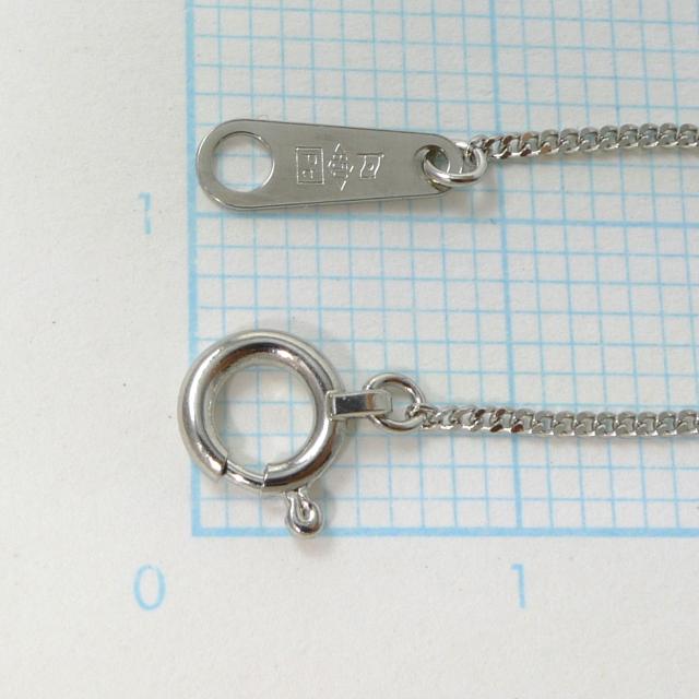 プラチナ 喜平 ネックレス 1.7g 45cm 2面 幅0.8mm Pt850 喜平 