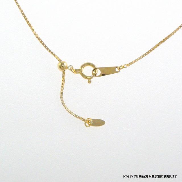 ベネチアン ネックレス 18金 18k ネックレスチェーン k18 メンズ レディース プレゼント 幅0.8mm 50cm 2.2g スライド_4
