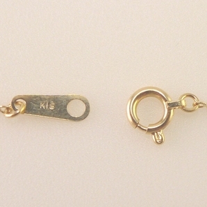 18金 18k カットボール ネックレス ネックレスチェーン 幅1.2mm 40cm 2.2g 引輪 受注生産2から3週間 K18 プレゼント ギフト_1