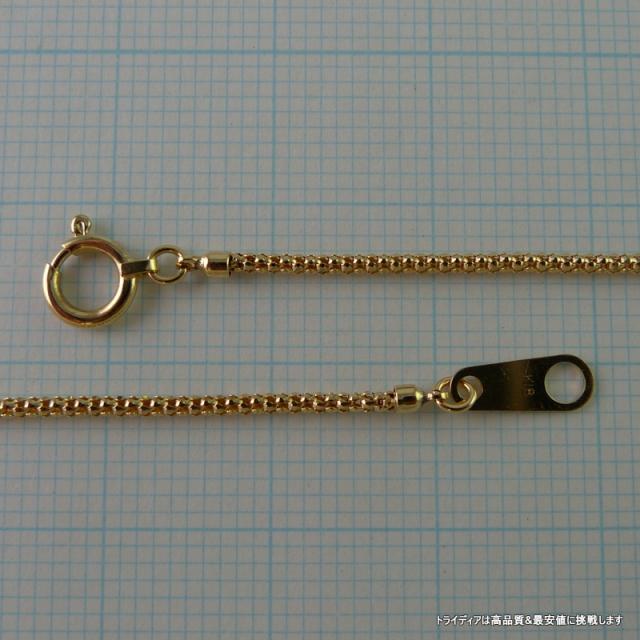 ラズベリー ネックレス 18金 18k ネックレスチェーン k18 メンズ レディース プレゼント 幅1.2mm 40cm 2.1g 引輪_2