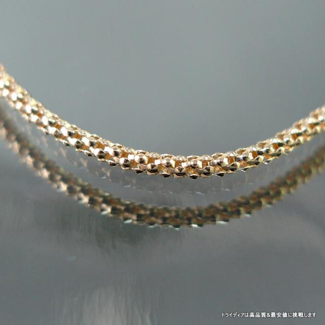 ラズベリー ネックレス 18金 18k ネックレスチェーン k18 メンズ レディース プレゼント 幅1.2mm 40cm 2.1g 引輪_3