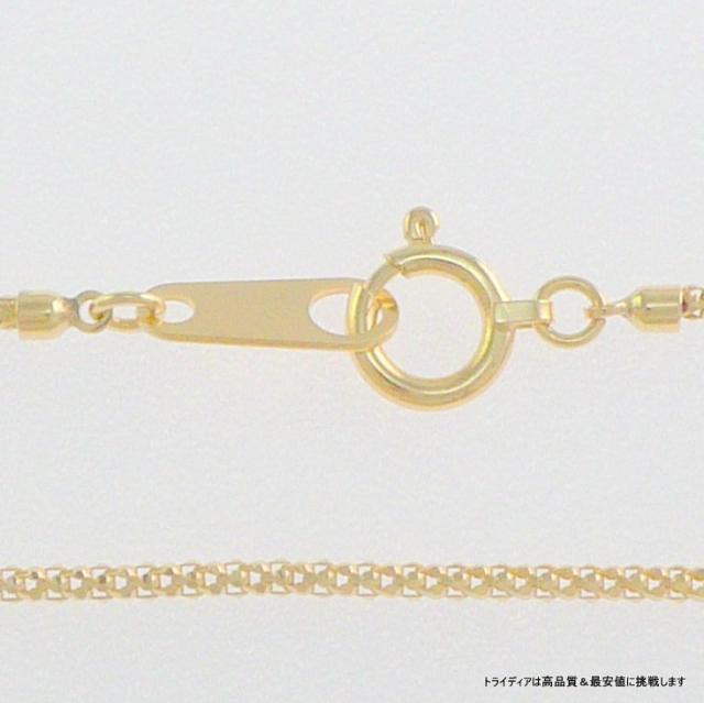 ラズベリー ネックレス 18金 18k ネックレスチェーン k18 メンズ レディース プレゼント 幅1.2mm 40cm 2.1g 引輪_6