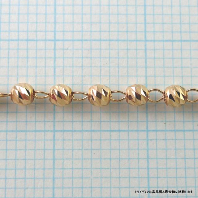 マリーナハーフ ネックレス 18金 18k ピンクゴールド PG ネックレスチェーン k18 メンズ レディース プレゼント 幅2.5mm 45cm 5.6g スライド_1