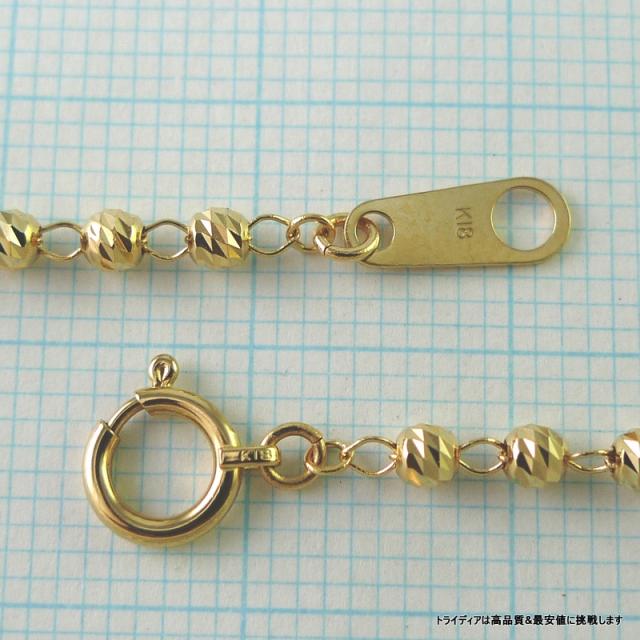 マリーナハーフ ブレスレット 18金 18k ゴールド k18 メンズ レディース プレゼント 幅2.5mm 18cm 1.7g 引輪_1