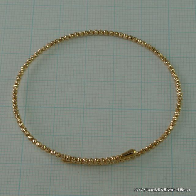 マリーナ バングル 18金 18k ピンクゴールド PG k18 メンズ レディース プレゼント 幅2mm 20cm 3.1g_2
