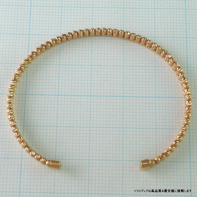 マリーナ バングル 18金 18k ピンクゴールド PG k18 メンズ レディース プレゼント 幅4mm 13cm 4.6g_1