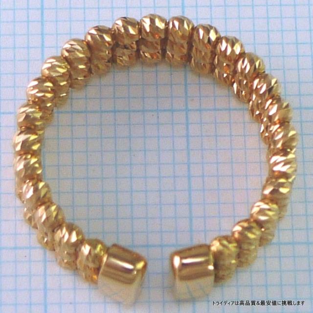 マリーナ リング 指輪 18金 18k ピンクゴールド PG k18 メンズ レディース プレゼント 幅6mm 対応サイズ 8-10 2.9g_2