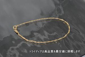 18金 18k スクリュー ブレスレット レディース プレゼント k18 18k ゴールド 幅1.2mm 18cm 0.6g 引輪 17cm 16cm 15cm 特注可 ギフト 金_2