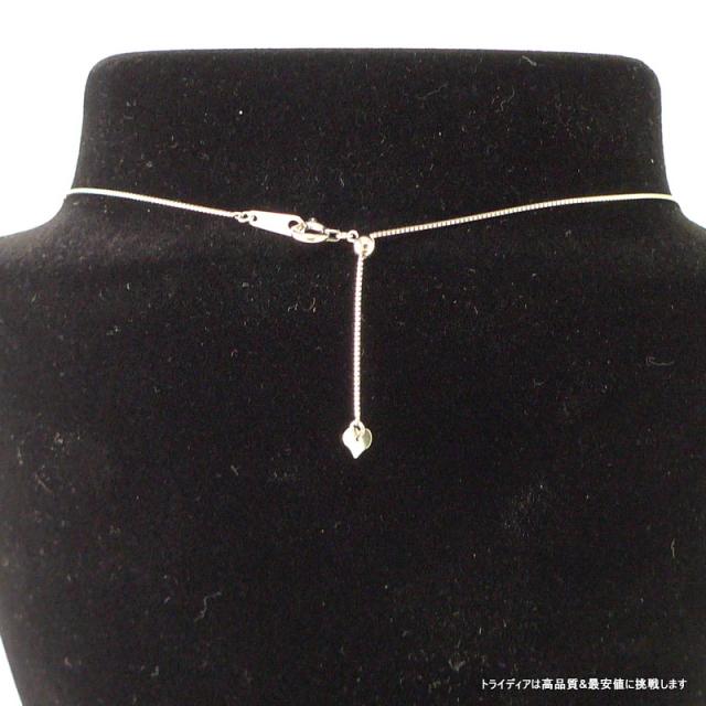 ベネチアン ネックレス 18金 18k ホワイトゴールド ネックレスチェーン k18 メンズ レディース 幅0.6mm 45cm 1.4g スライド_1