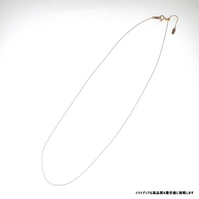 カットボール ネックレス 18金 18k ピンクゴールド PG ネックレスチェーン k18 メンズ レディース プレゼント 幅0.8mm 45cm 1.3g スライド_1
