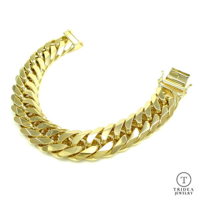 18金 喜平 ブレスレット 200g 22cm 6面 ダブル 造幣局検定付 幅18.1mm