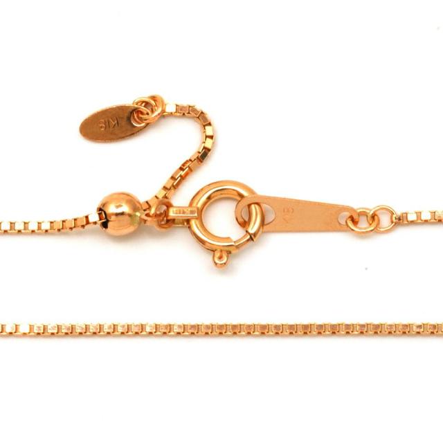 ベネチアン ネックレス 18金 ピンクゴールド PG チェーンのみ