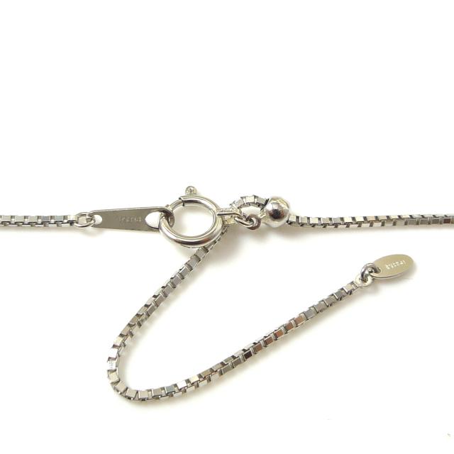 ベネチアン ネックレス プラチナ Pt850 ネックレスチェーン メンズ レディース 幅0.8mm 45cm 2.4g スライド_4